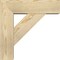 Ekena Millwork Traditional Block Rough Sawn Bracket w/ Offset Brace, Douglas Fir, 6"W x 18"D x 18"H BKT0604X18X18TRA05RDF - alternate 3
